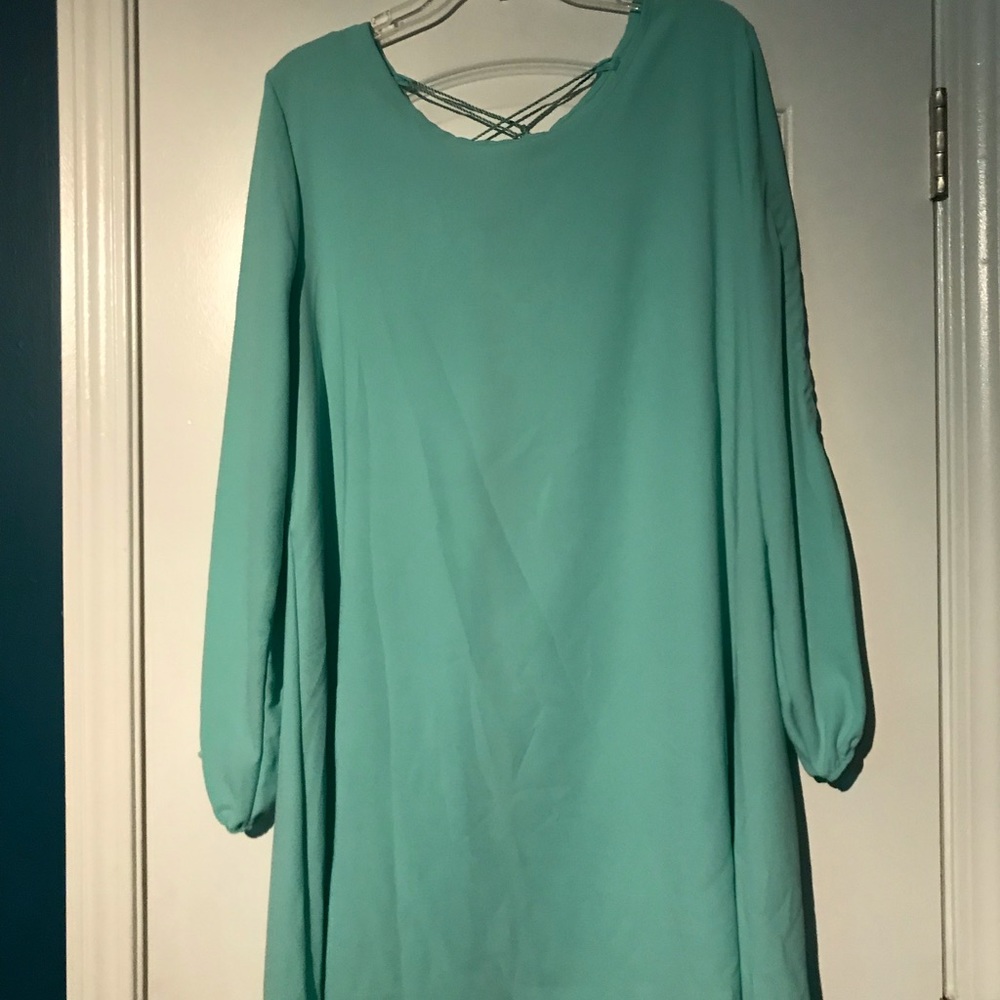 Teal dress